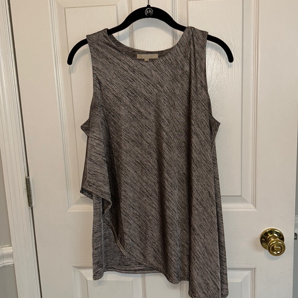 Silver and Black Flowey Tank Top